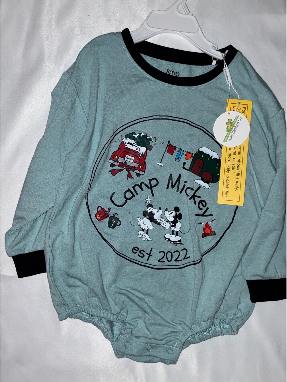 &mebamboo Camp Mickey Bubble 3T NWT